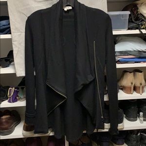 Helmut Lang knit moto jacket